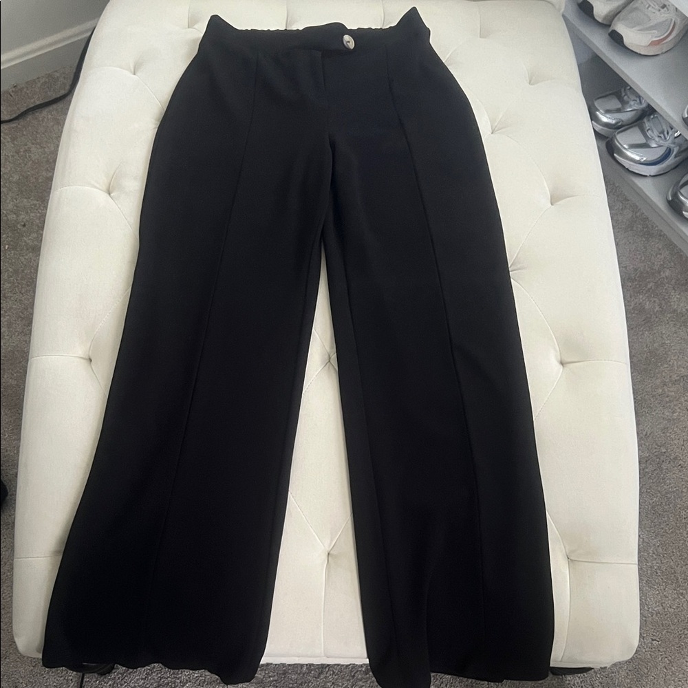Fashion Nova Classic Black Wide-Leg Pants